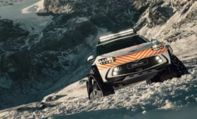 Genesis GV60 sur chenilles devient un véhicule électrique de sauvetage en montagne